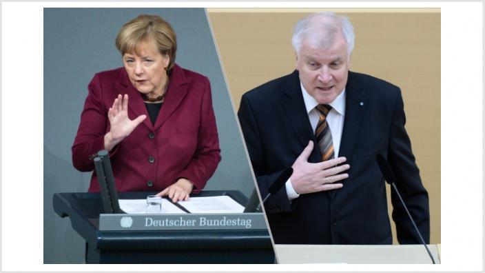 Angela Merkel und Horst Seehofer