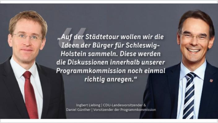 Ingbert Liebing und Daniel Günther